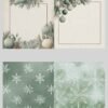 Sage Green & Cream Nordic Winter Junk Journal Printable Christmas Ephemera & Scrapbook Pages